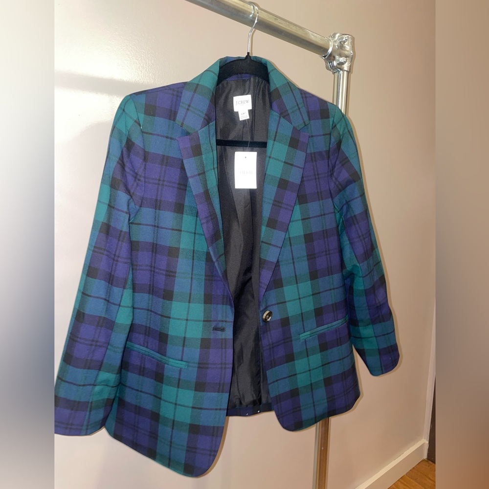 JCrew Plaid Blazer Jacket
